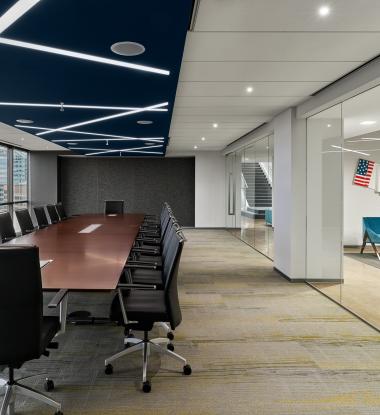 EDGE 3 Recessed Custom Pattern & Angles Conference Room
