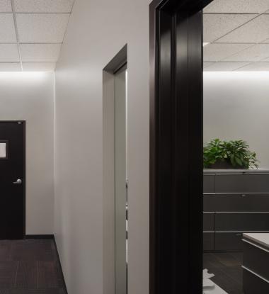 EDGE Outline in Hallway and Small Office Space 