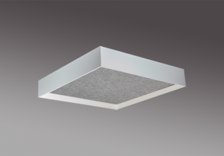 Lift suspended 2x2 sound absorption