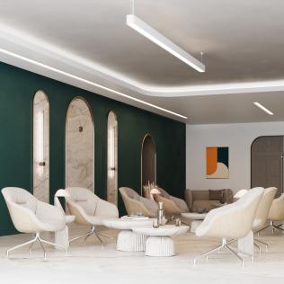 Chute 180 in open office area