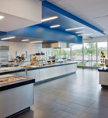 EDGE 6 Recessed in Cafeteria