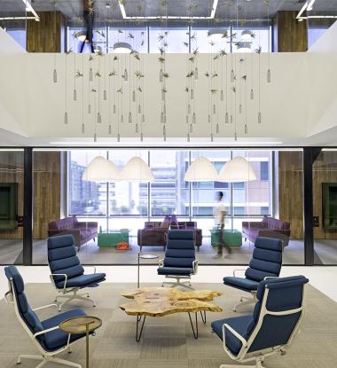 EDGE 4 Recessed Rectangles in Lobby