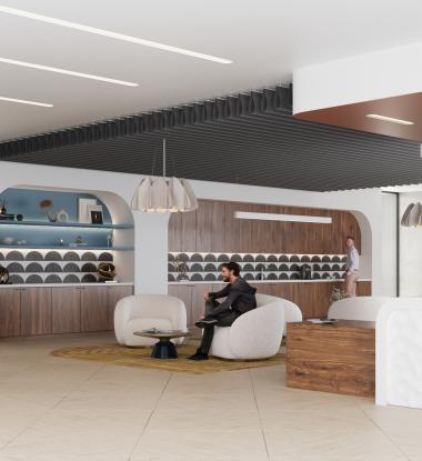 Chute 180 in reception/hospitality