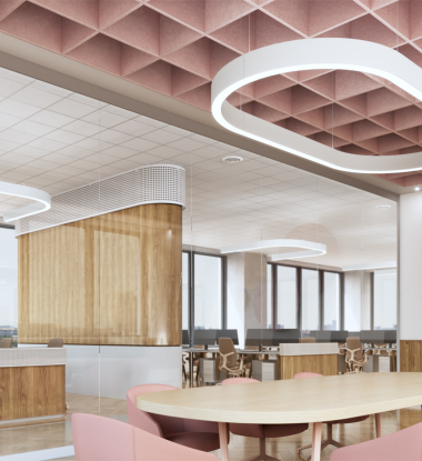 Conference room with racktrack