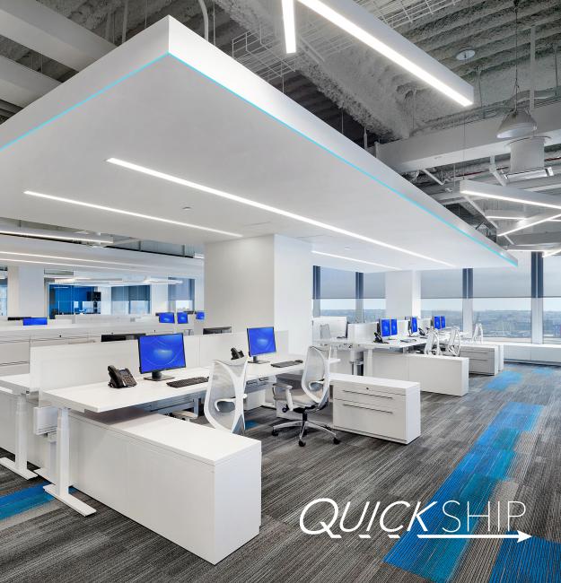 Image showing lighting in an office space shipped via QuickShip